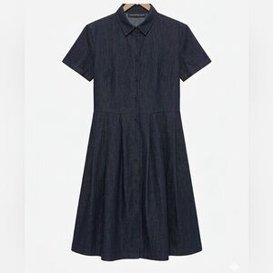 Francois Beauregard A Line Denim Dress Medium Made in Canada